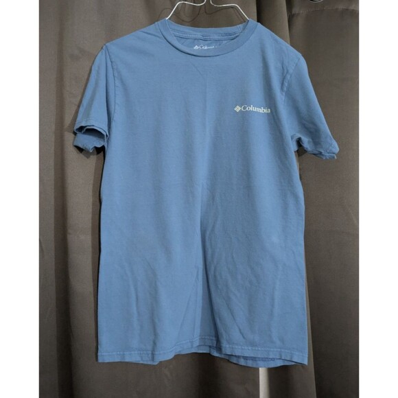 Columbia Sportswear Men's Light Blue T-Shirt Graphic Print Short Sleeve Size S - Picture 2 of 7
